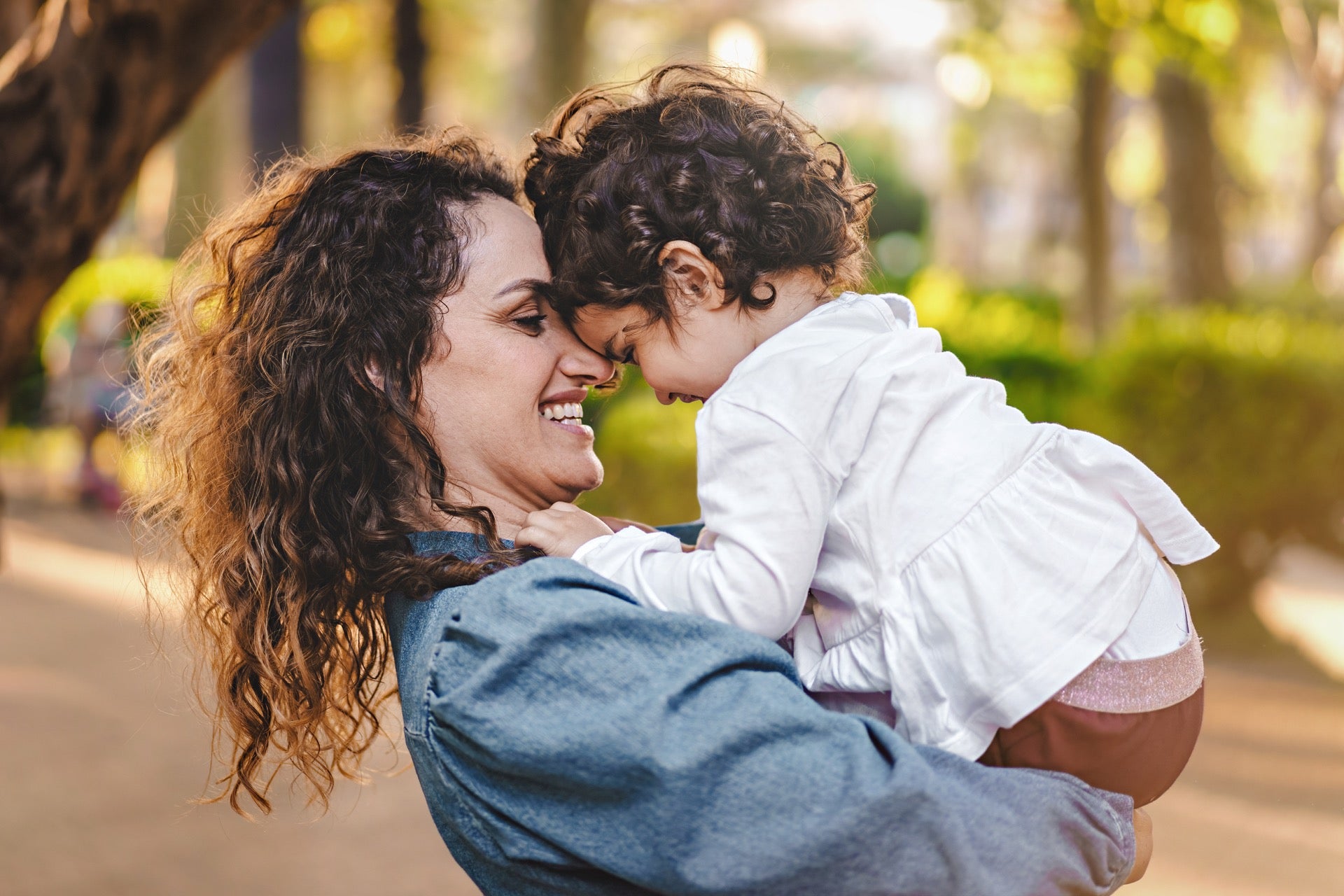 Homeschooling mom with preschool daughter