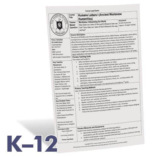 Ambrose Curriculum Guide : K12