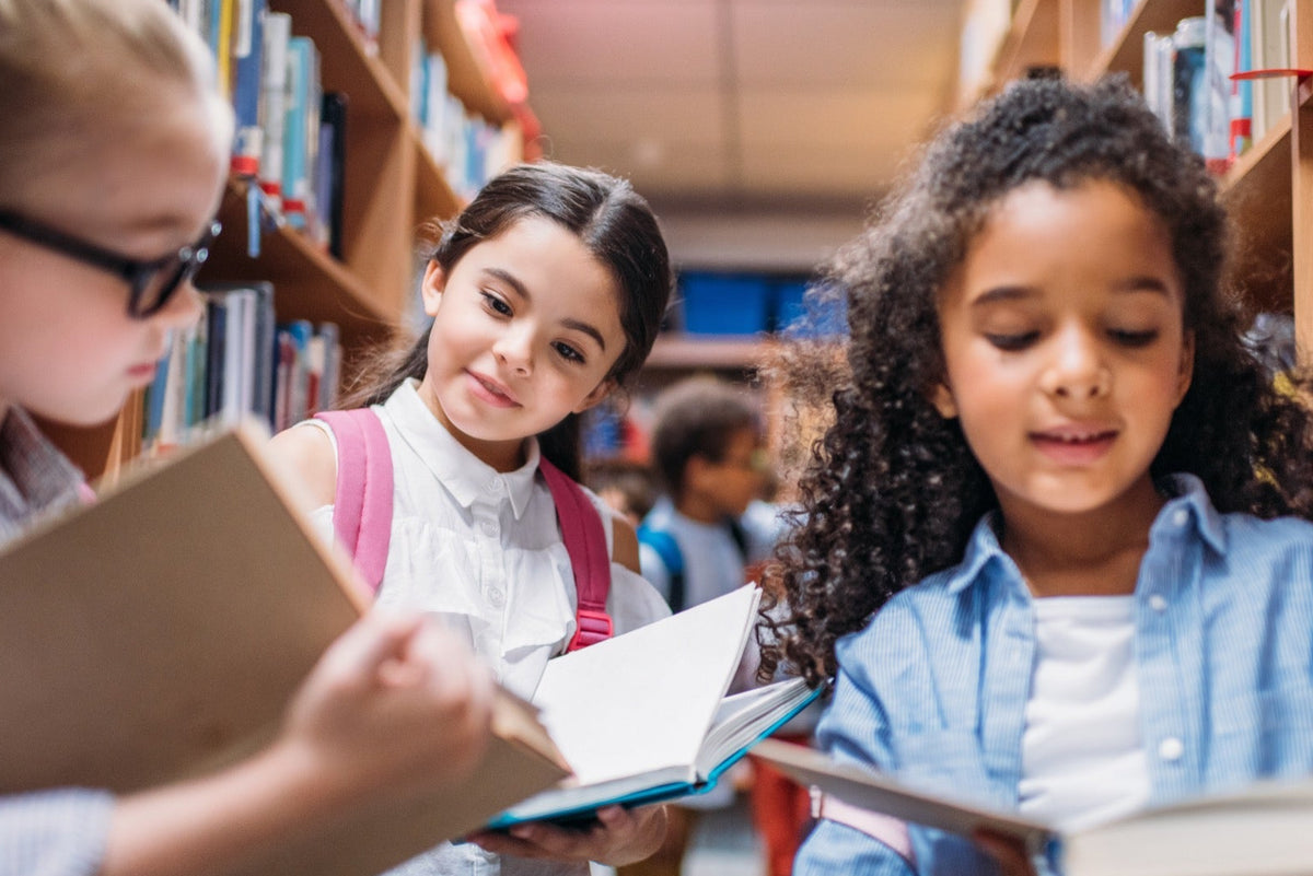 Girls reading classical books getting a classical education