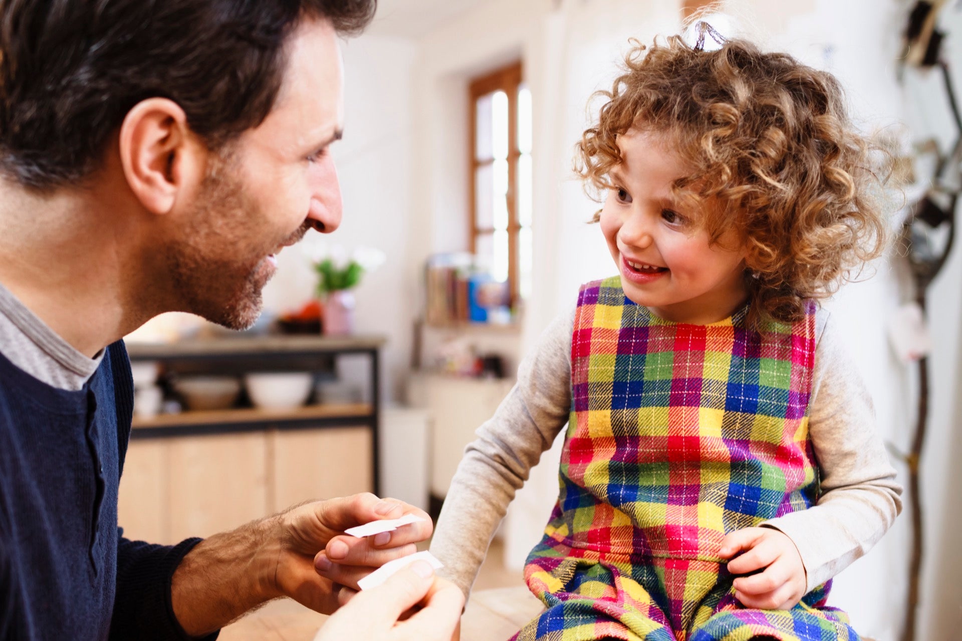 Homeschooling Dad with Preschool Daughter