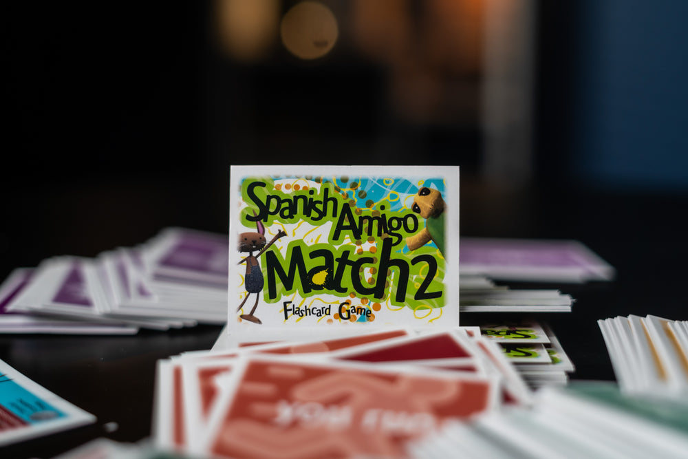 Spanish Amigo Match 2 Flashcard Game