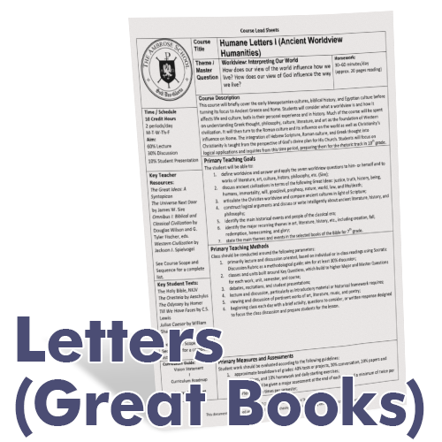 Ambrose Curriculum Guide: Grades 7–12 Letters (Great Books)