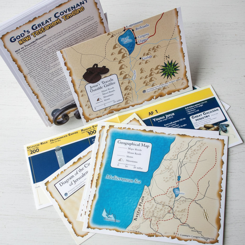 God's Great Covenant New Testament Timeline & Map Set