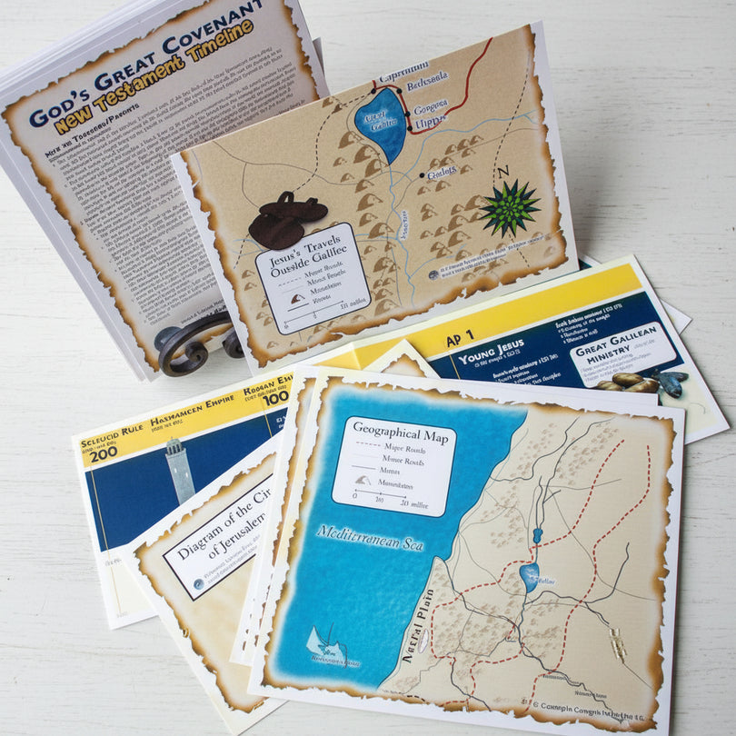 God's Great Covenant New Testament Timeline & Map Set – Classical ...
